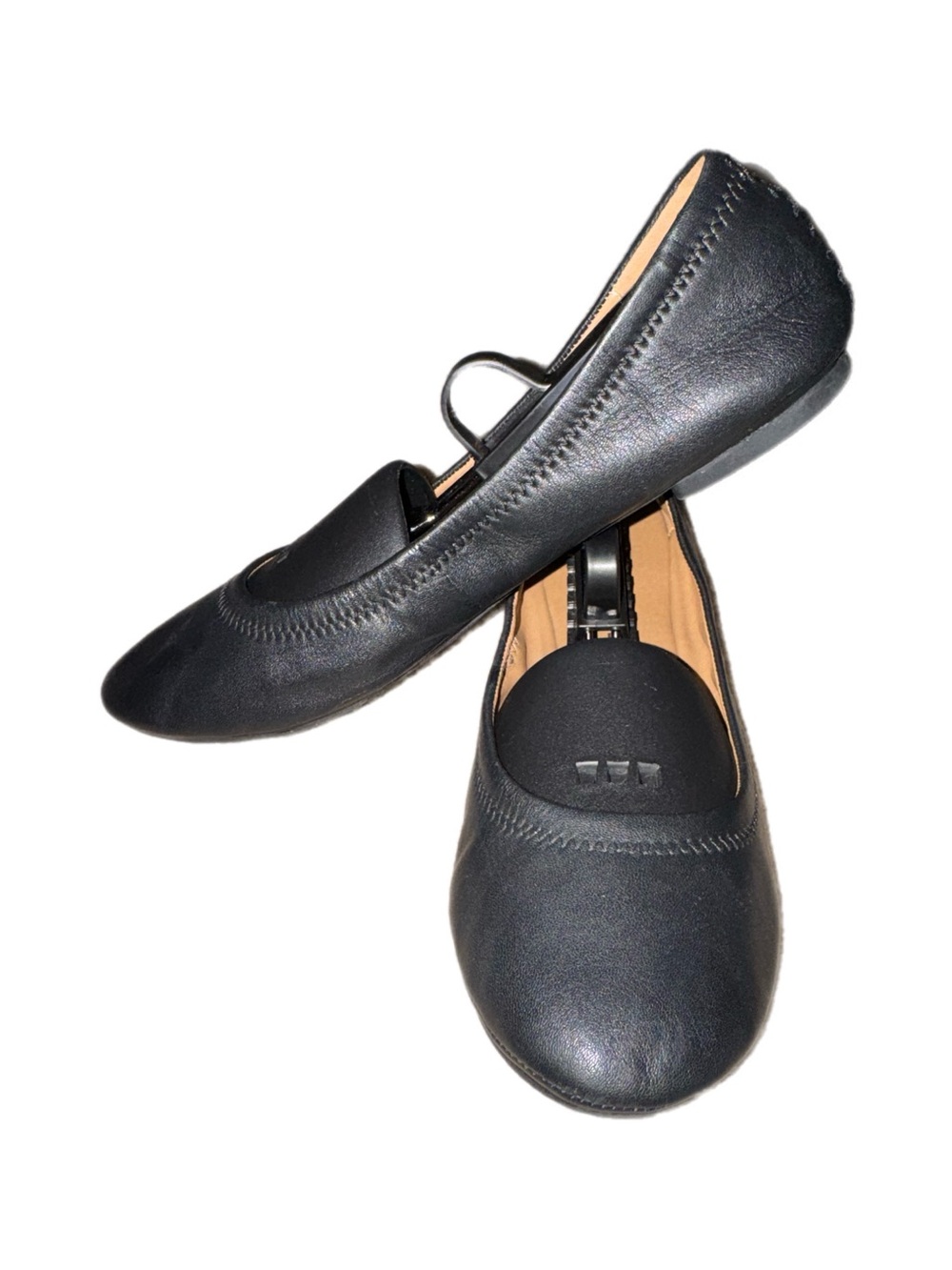 Lucky Brand Black Emmie Ballet leather Flats size 9